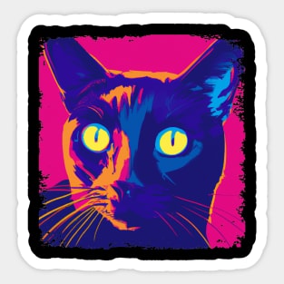 Cat Bombay Pop Art- Cat Lover Gift Sticker